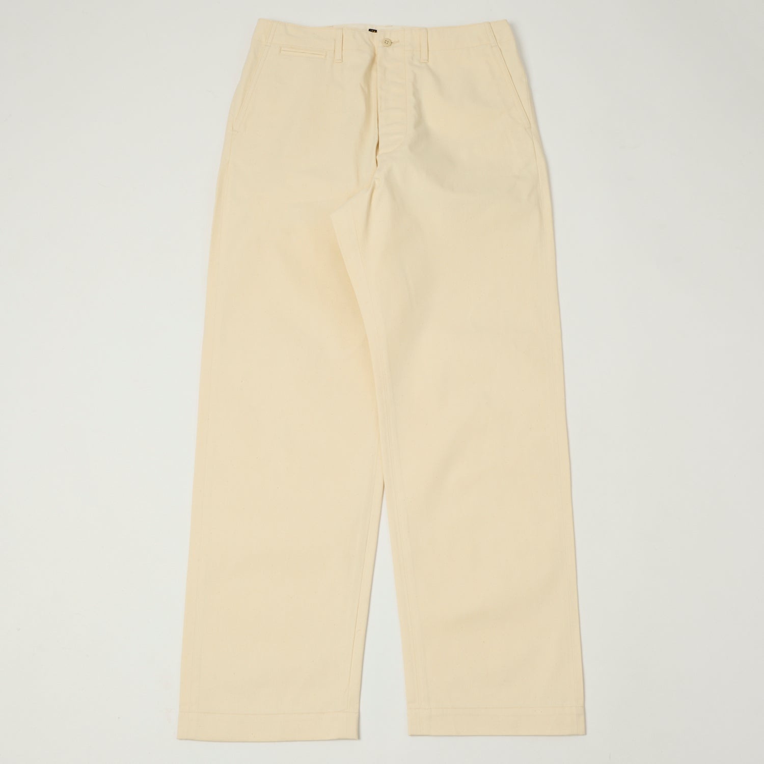 Vontade Wide Fit Chino Pants for Men - Comfortable Natural Cotton Trousers for Casual Wear & Office Outfits