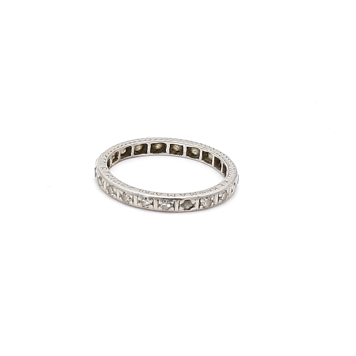 0.23 Carat Old European Cut H SI1 Diamond Platinum Band Ring - Vintage Engagement Wedding Ring for Women, Perfect for Proposals, Anniversaries & Special Occasions