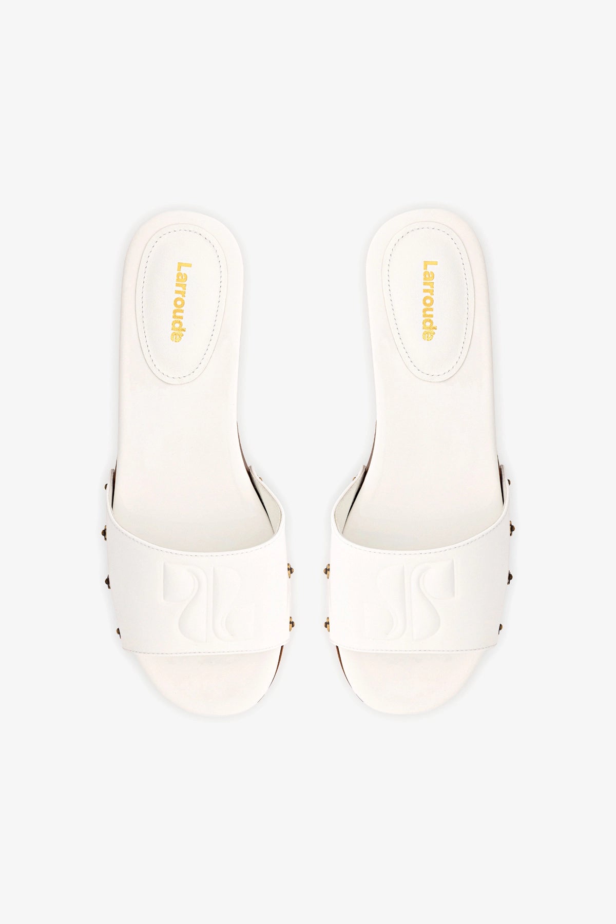 Zuzi Women's Mule Shoes in White Patent Leather - Comfortable Slip-On Loafers for Office, Casual Wear & Daily Walking