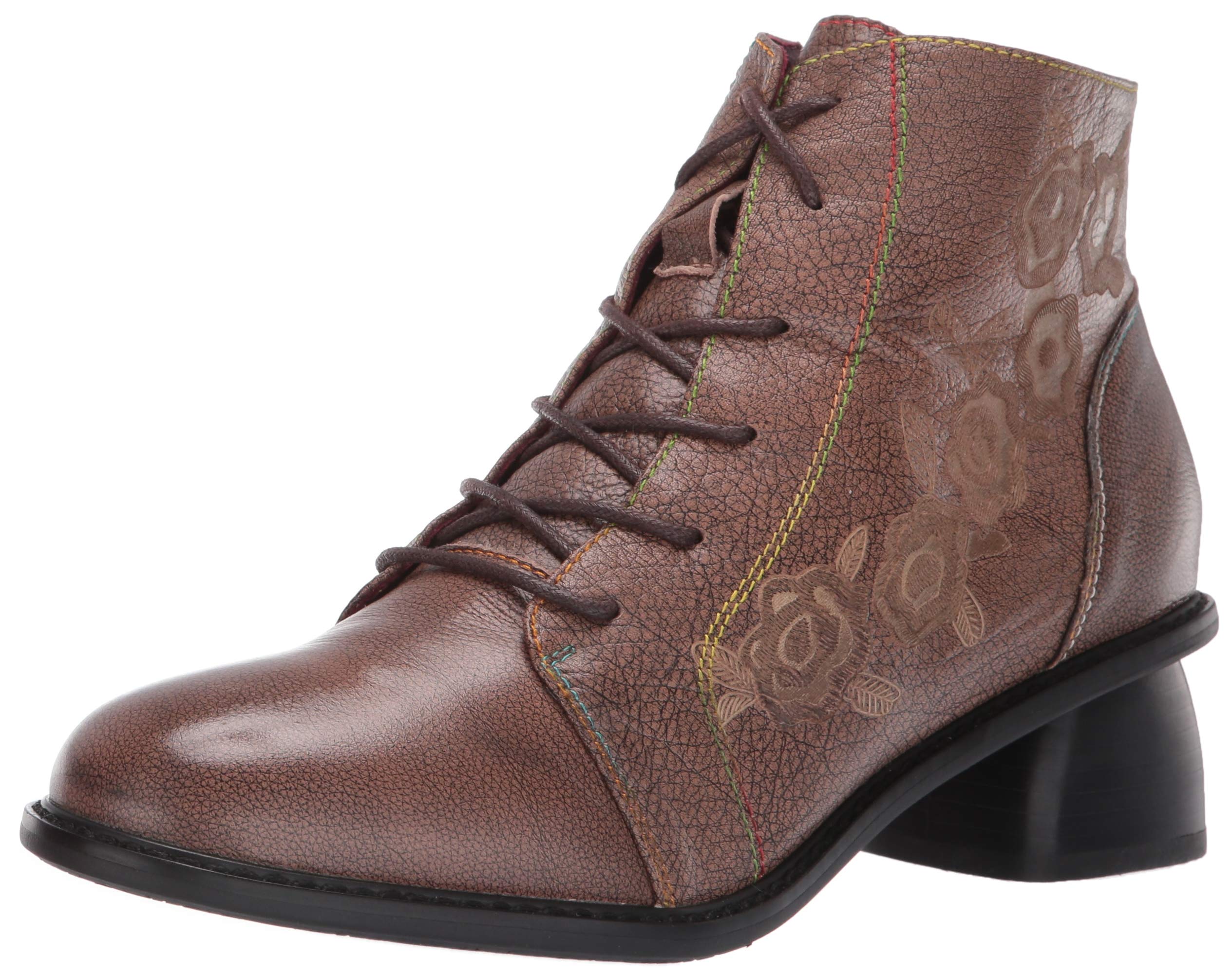 L’Artiste by Spring Step Women's Yadira Fashion Boots - Stylish Ankle Booties for Women, Comfortable Leather Boots with Block Heel - Perfect for Office, Date Night & Fall Fashion Outfits