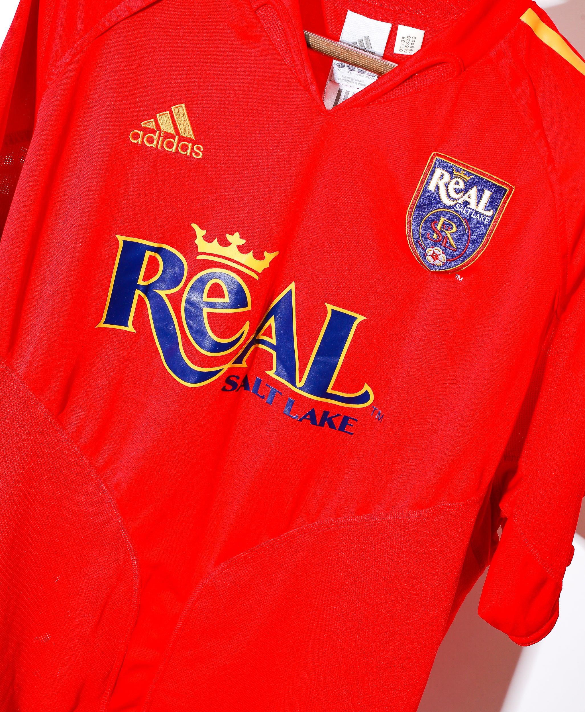 2004 Real Salt Lake XL Home Jersey - Authentic Soccer Shirt for Fans & Collectors - Perfect for Games, Events & Memorabilia Display
