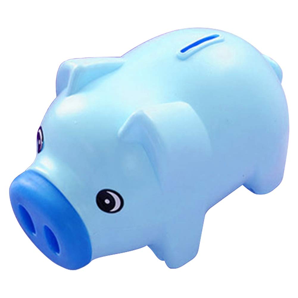 Cartoon Piggy Bank - Blue Pig Shaped Money Box for Kids | Children's Savings Coin Bank, Birthday Gift & Home Decor | Perfect for Piggy Bank Collections, Allowance Savings & Financial Education