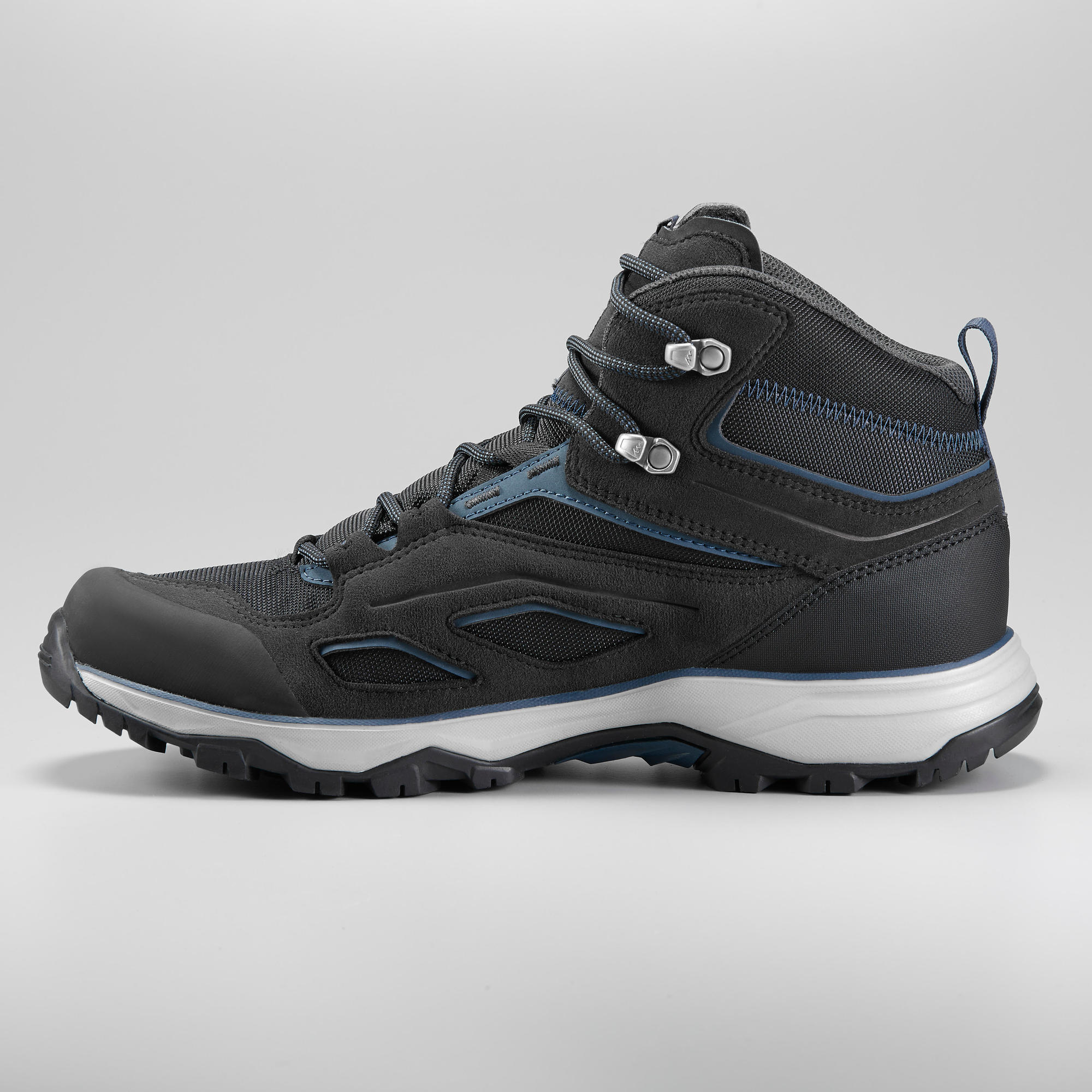 Quechua Men's MH100 Waterproof Mid Hiking Boots - Lightweight Outdoor Trekking Shoes for Men - Perfect for Mountain Climbing, Trail Walking & Camping Adventures
