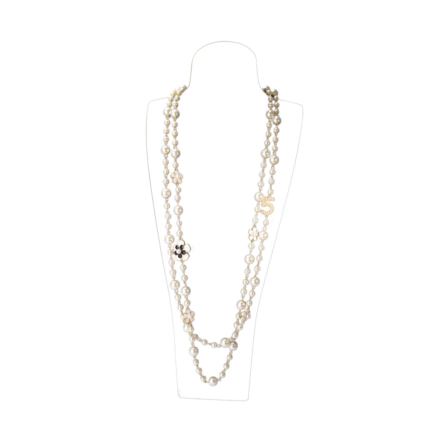 Elegant Women's Layered Imitation Pearl Necklace with Long Pendants - Perfect for Weddings, Parties & Everyday Fashion Accessories