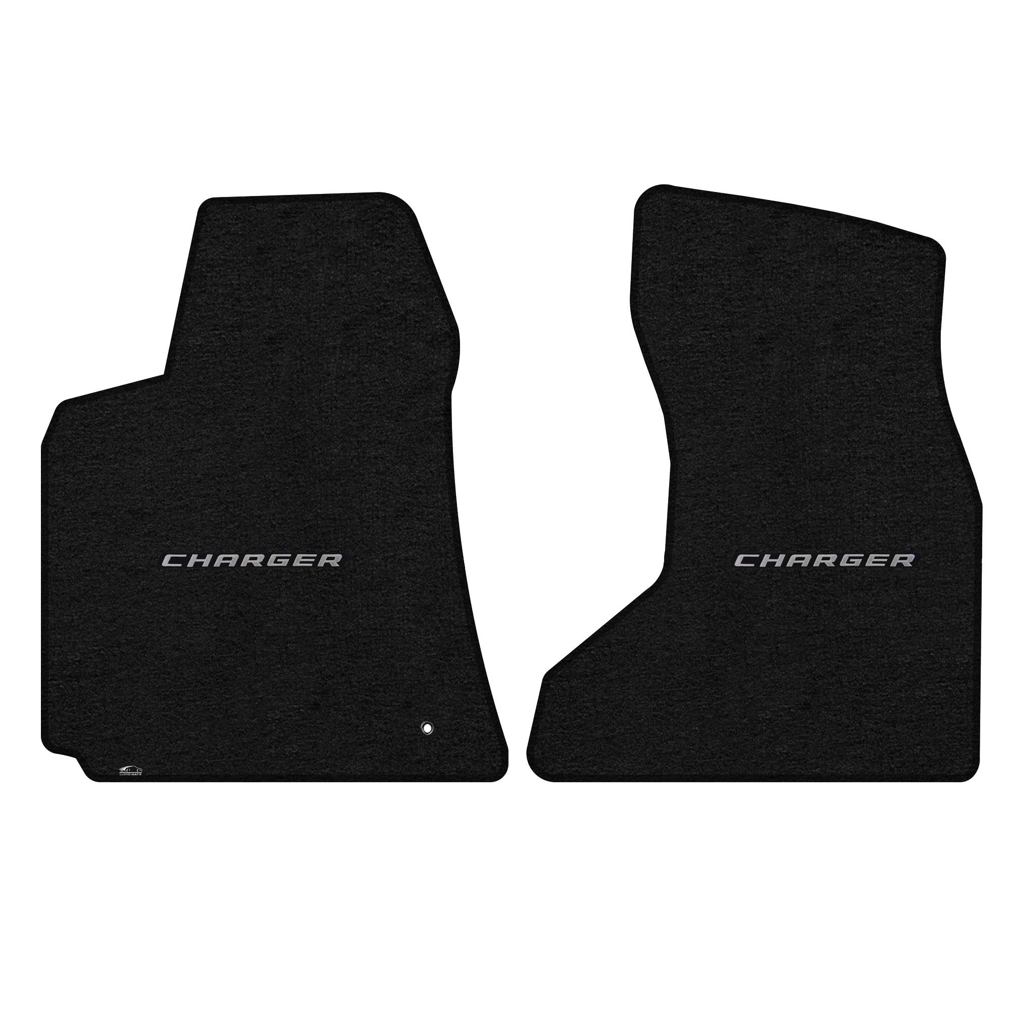 Premium Luxury Custom-Fit Carpeted Floor Mats for Dodge Charger AWD 2006-2010 - Charcoal 2PC Set | Durable Protection & Comfort for Silver Charger Models | Perfect for Daily Commutes & Road Trips