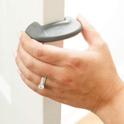 Qdos Finger Slam Guard - 2 Pack Gray - Finger Protection for Doors - Prevent Accidents at Home, Office & School