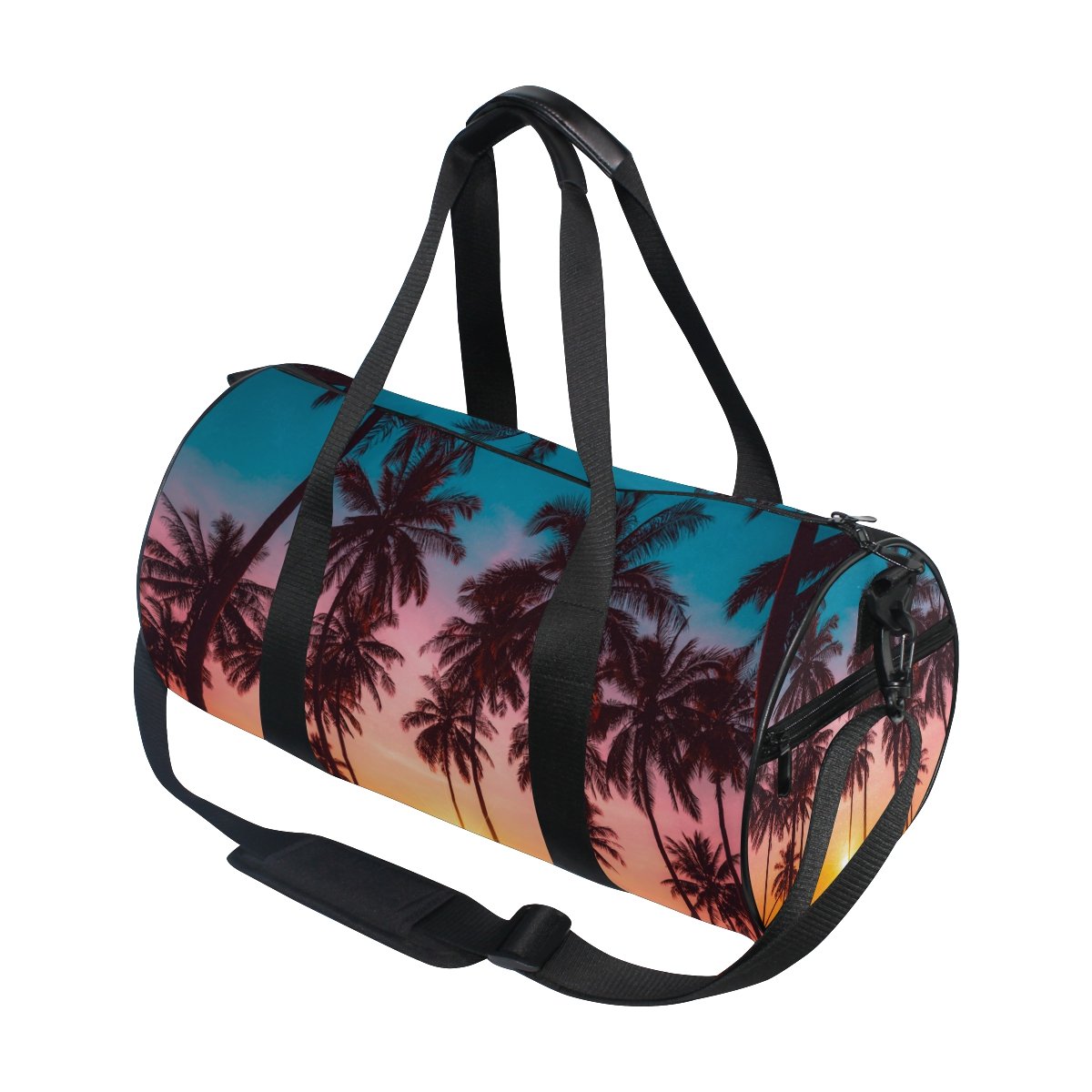 Stylish Cooper Girl Coconut Palm Trees Duffel Bag - Durable Travel, Sport & Gym Tote for Women - Perfect for Beach Trips, Workouts & Weekend Getaways