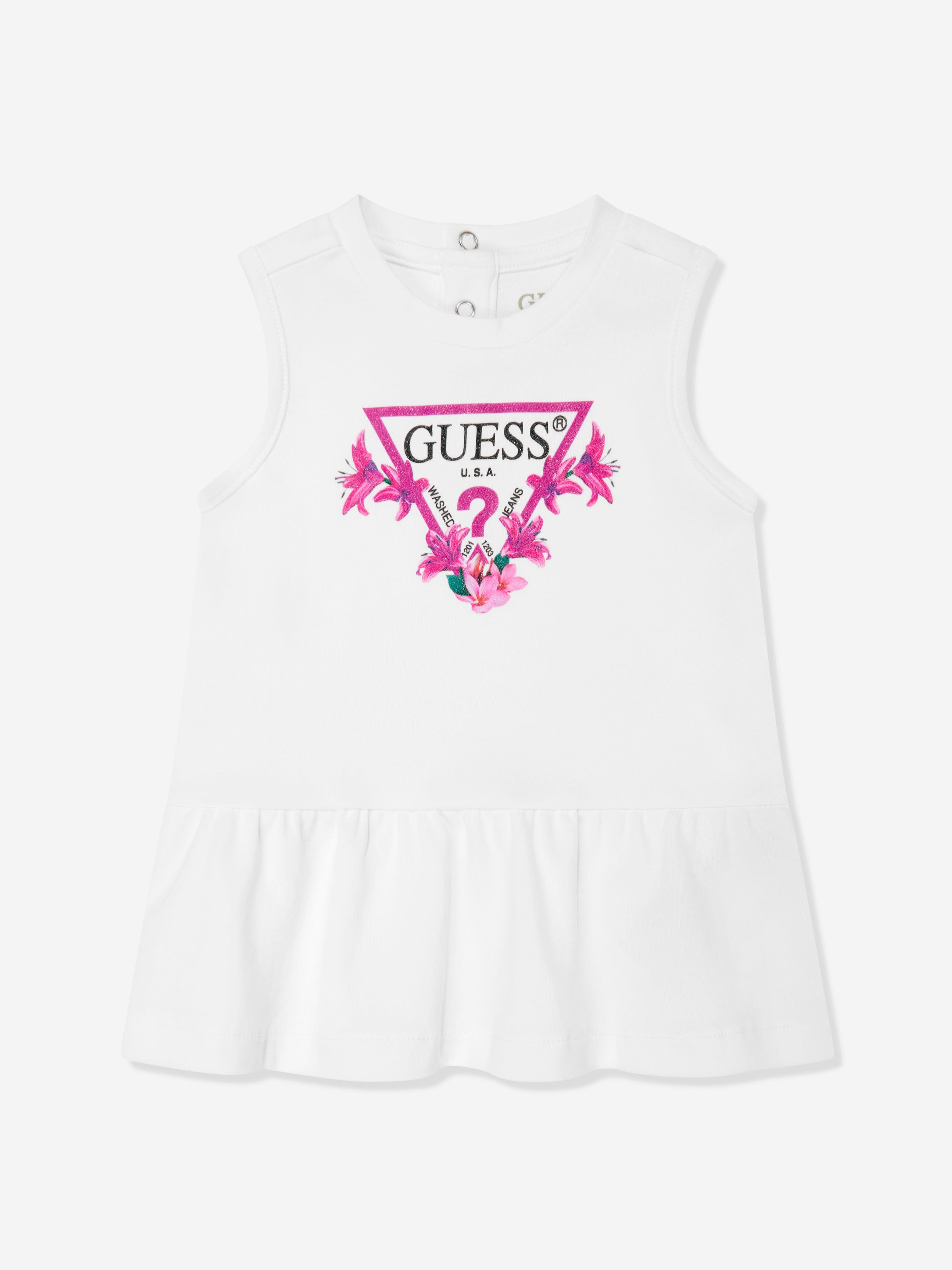 Baby Girls White Dress with Knickers - Perfect for Birthday Parties, Photo Shoots & Special Occasions