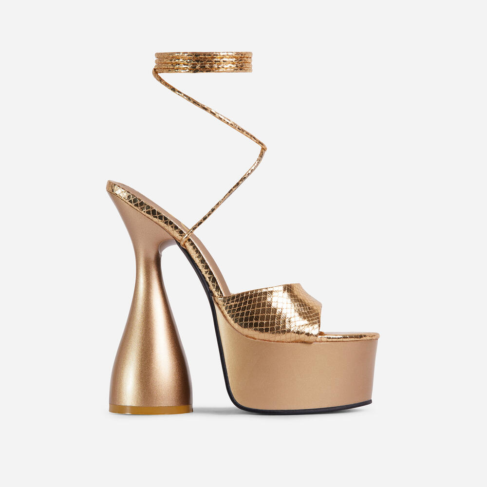 Sexy Gold High Heels for Women - Elegant Party & Evening Dress Shoes for Prom, Wedding, and Night Out