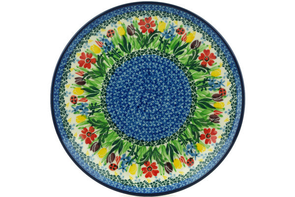 10-Piece Dinner Plate Set with Ladybug and Tulip Design - Elegant Tableware for Dining, Parties, and Home Decor