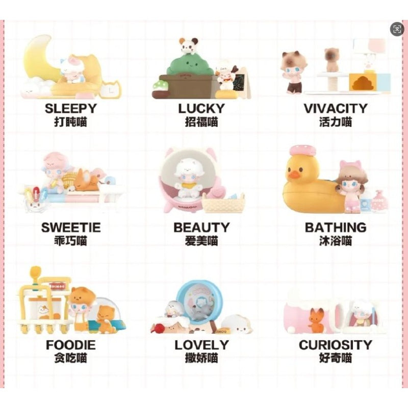 DIMOO Cat Paradise Series Complete Set - Limited Edition Collectible Blind Box Figures for Display & Decoration - Perfect for Anime Fans, Home Decor, and Gift Giving
