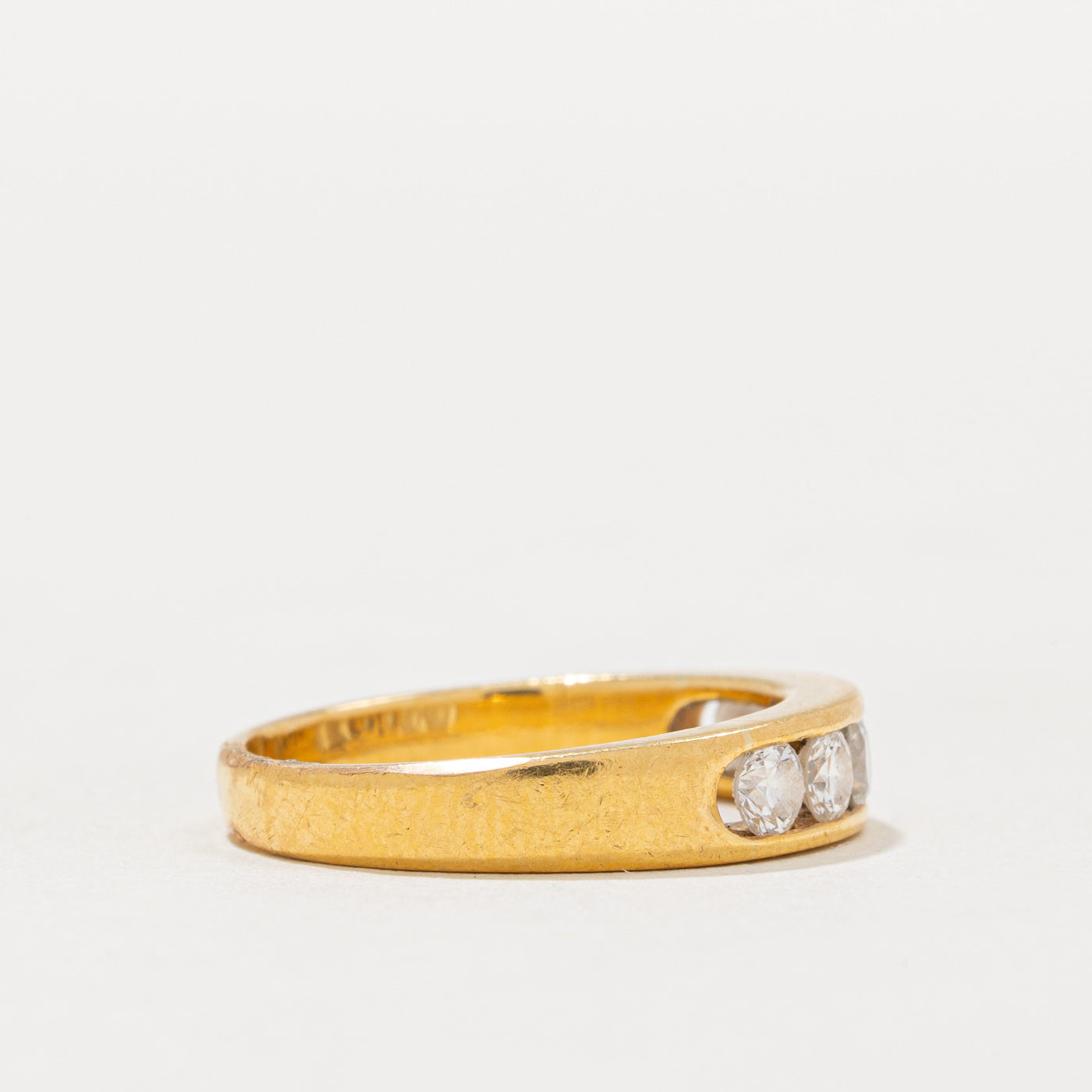 0.66ctw Six Stone Channel Set Diamond Wedding Band Ring - Size 6.5 | Elegant Diamond Eternity Ring for Women | Perfect for Anniversaries, Engagements & Special Occasions