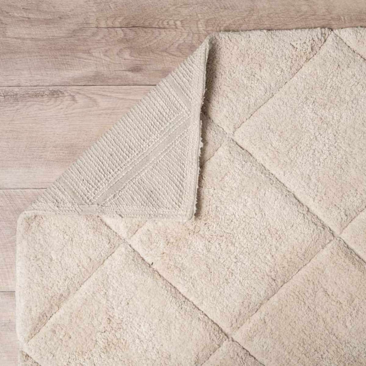 Premium Rea Diamond Floor Rug - Extra Large Cream Area Rug for Living Room, Bedroom, Dining Room - Soft & Luxurious Home Decor Carpet