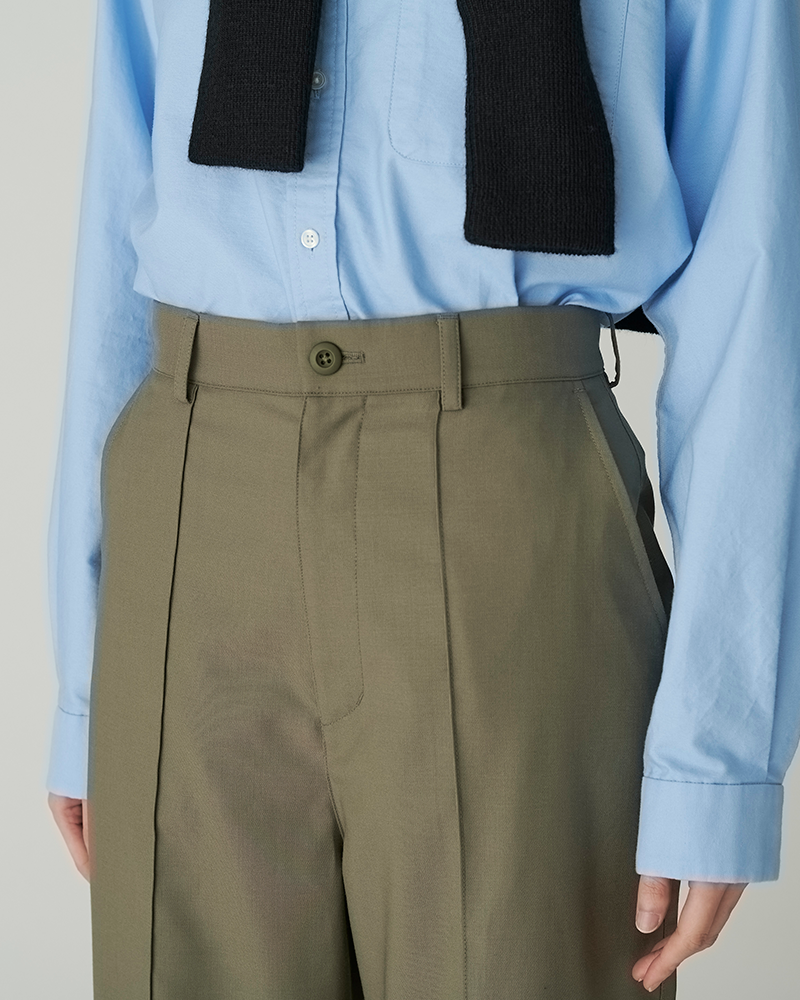 Hybrid Wool Wide Pants for Women - Comfortable High Waisted Trousers with Pockets - Perfect for Office, Travel & Casual Wear