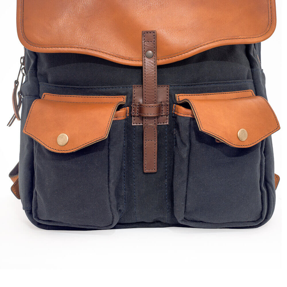 Durable Waxed Canvas Backpack for Men & Women - Water-Resistant Vintage Style Laptop Bag for Travel, Hiking & Everyday Use