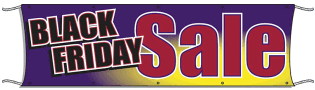 Giant Outdoor Banner for Black Friday Sale - Waterproof & Durable Vinyl Sign for Storefronts, Events & Promotions