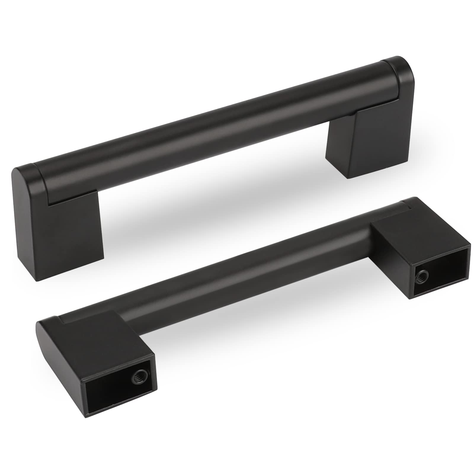 Matte Black Cabinet Pulls & Handles - 10 Pack (3 3/4