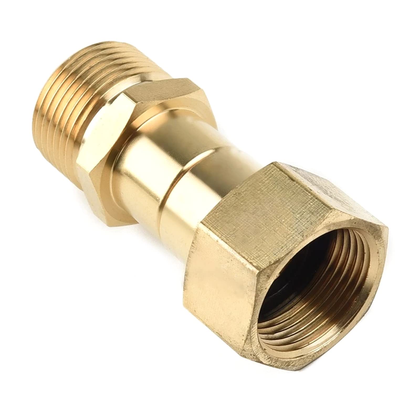 **High Pressure Brass Swivel Joint Nozzle Connector - 1/4 Inch Thread Hose Fitting for Car Washing, Garden Irrigation & Lawn Care - Durable Home & Outdoor Watering Accessory**    *(Perfect for Pressure Washers, Garden Hoses, and Outdoor Cleaning Tasks)*