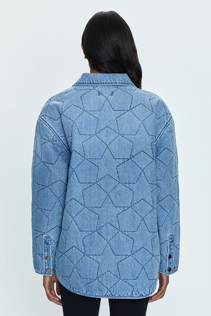 Alyssa Oversized Quilted Shacket Jacket - Women's Fashion Marmont Star Design for Fall & Winter | Cozy Outerwear for Casual Outings, Work & Travel