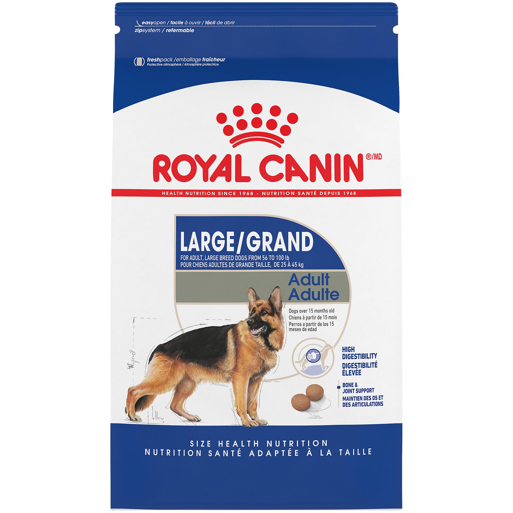 Royal Canin Large Breed Adult Dry Dog Food - 6 lb Bag | Premium Nutrition for Big Dogs | Ideal for Active & Senior Large Breeds
