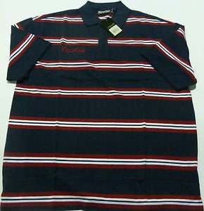 Kooga Generic Yarn Dyed Rugby Polo Shirt - Navy, Red, White | Men's Casual & Sports Wear for Rugby, Golf & Leisure Activities