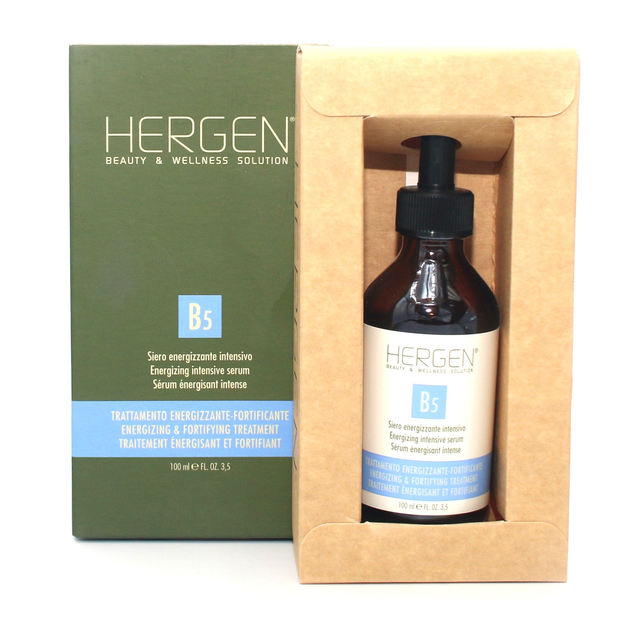 BES Hergen B5 Energizing Intensive Serum 3.5 oz - Hydrating Facial Serum with Vitamin B5 for Glowing Skin - Perfect for Daily Skincare Routine & Anti-Aging Care