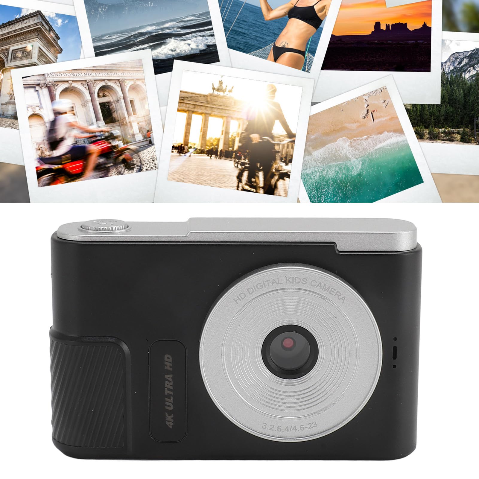 48MP 4K Digital Camera with Autofocus & 16X Zoom - Anti-Shake Vlogging Camera for YouTube, Travel & Everyday Use - Compact Point and Shoot Camera with 2.4
