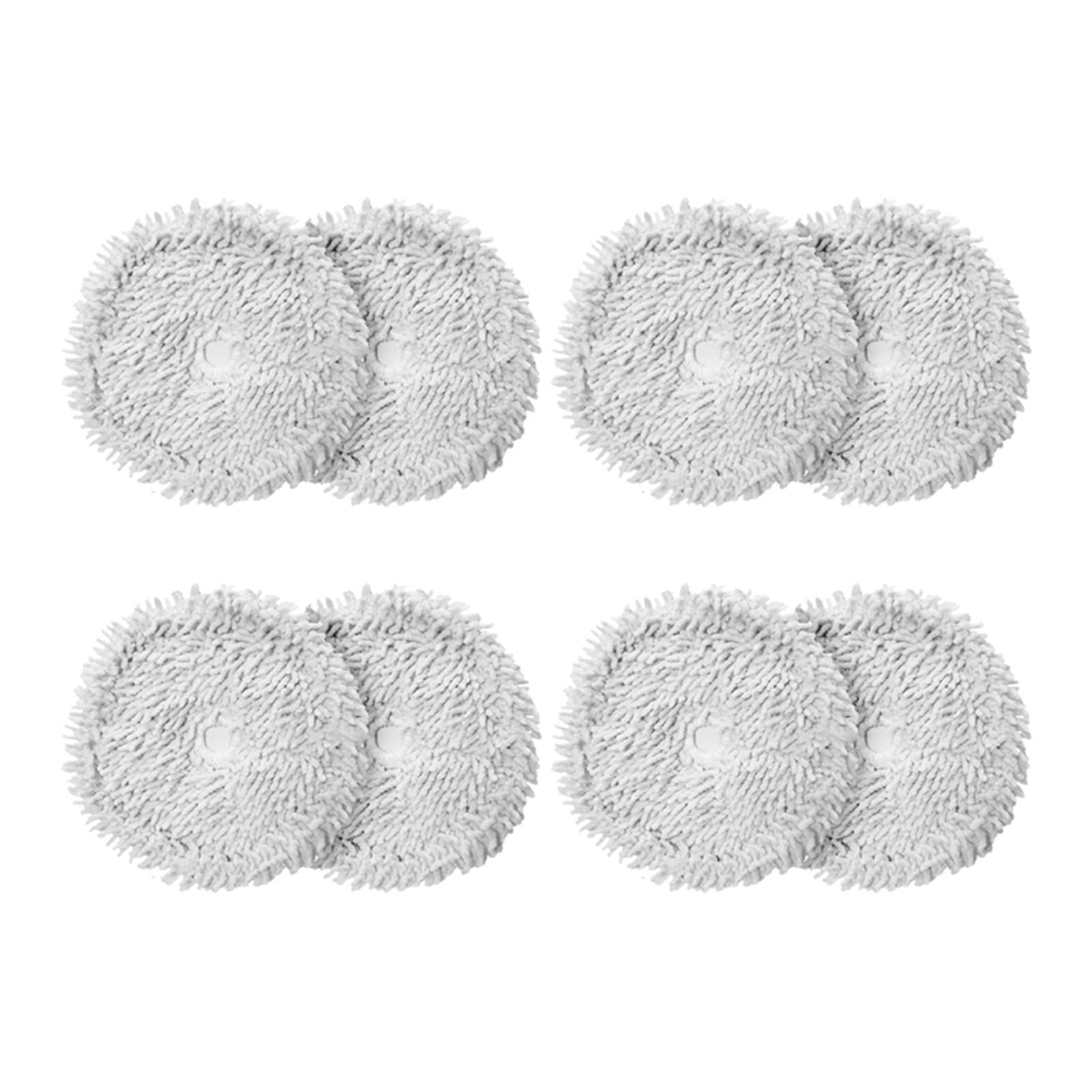 8Pcs Washable Mop Cloth Replacement for Xiaomi Dreame Bot W10 Robot Vacuum Cleaner - Compatible Cleaning Pads Accessories (Yellow) - Ideal for Hardwood Floors, Tile & Pet Hair Removal