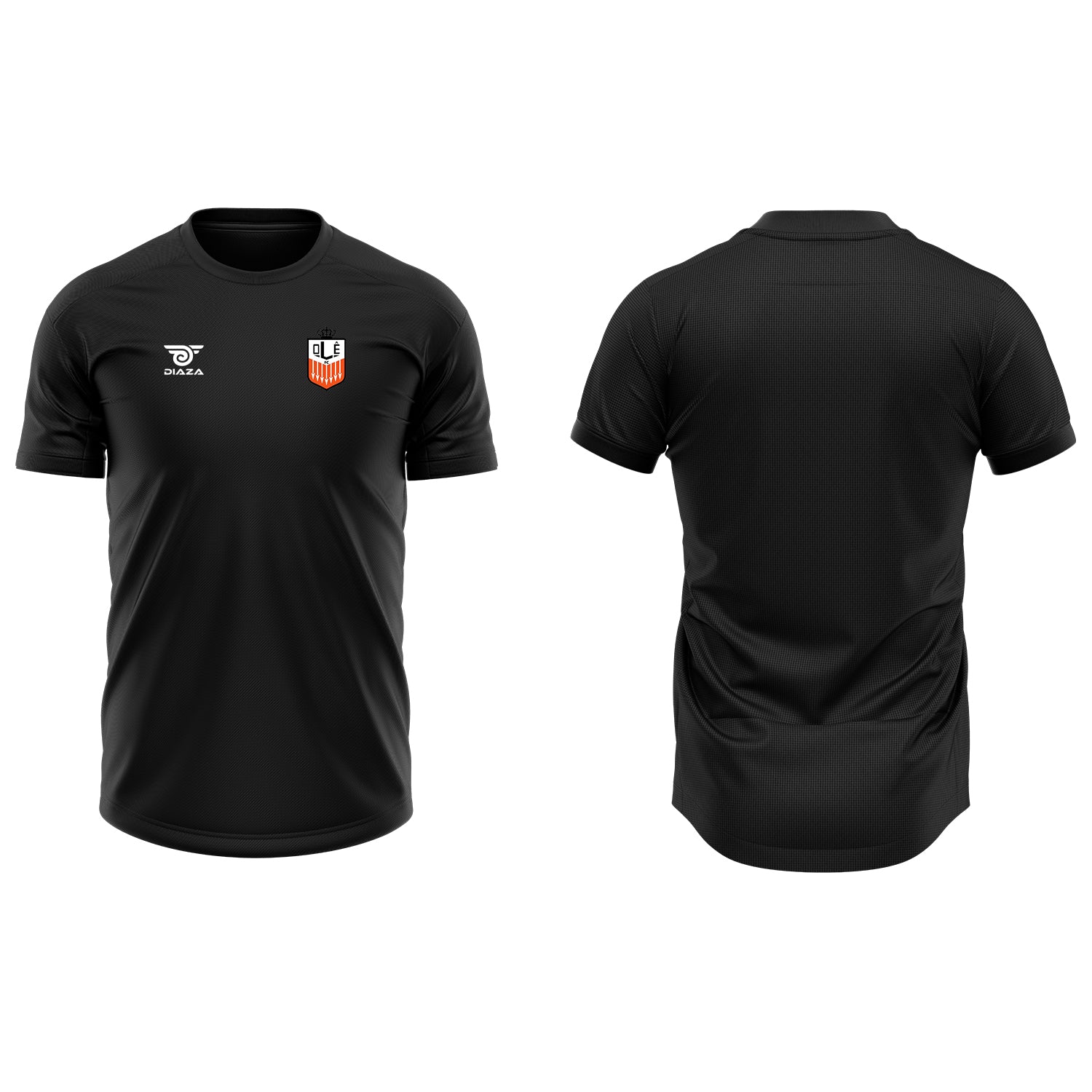 OLE FC Dipro Men's Black Performance Shirt - Moisture Wicking & Breathable for Soccer, Running & Gym Workouts