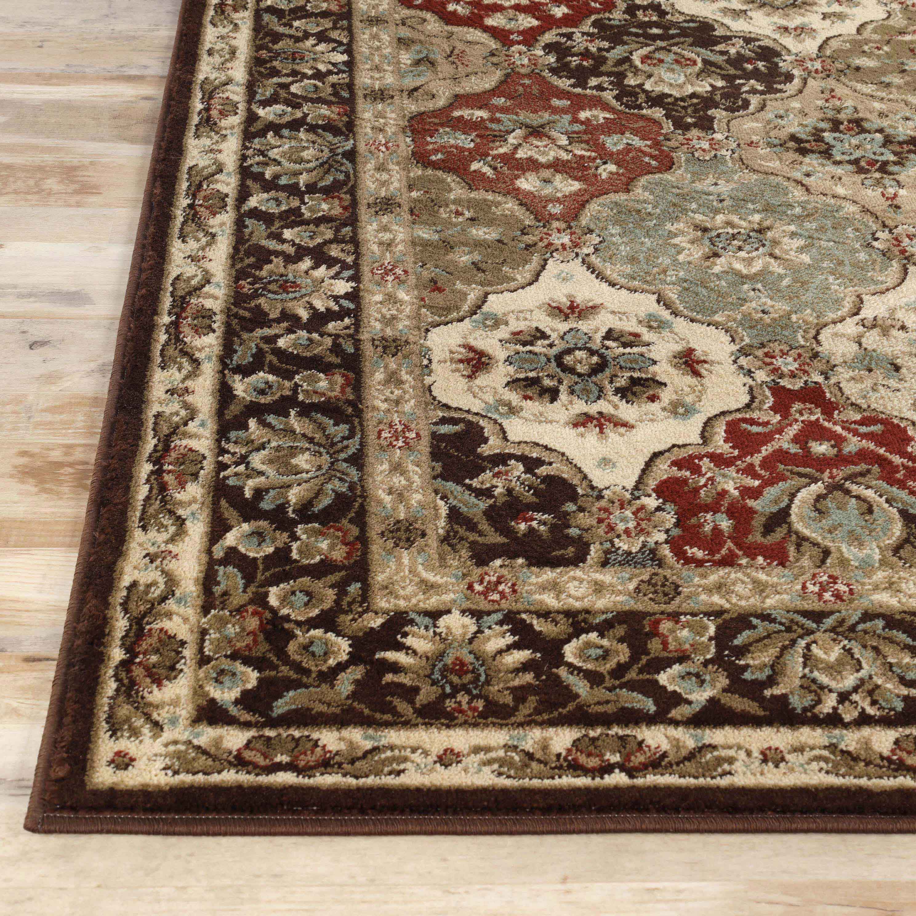 Palmyra Traditional Floral Medallion Indoor Area Rug - Non-Slip Living Room Carpet, Bedroom Runner Rug for Home Decor | Perfect for Hallway, Entryway & Cozy Spaces