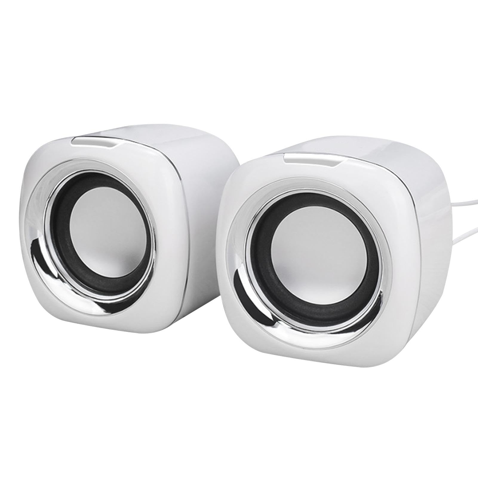 Portable USB Powered Stereo Speaker System - High Quality Desktop & Laptop Speakers with Anti-Interference Technology | Compatible with Smartphones, Tablets, MP3 Players & Computers | Perfect for Home Office, Gaming & Music Listening