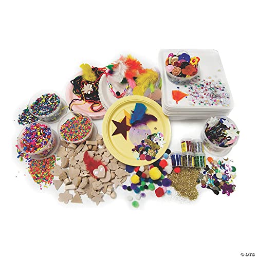 Hygloss® Collage Treasure Craft Box - 100-Piece DIY Scrapbooking Kit for Kids & Adults | Premium Stationery Supplies for Art Projects, School Crafts & Home Decor