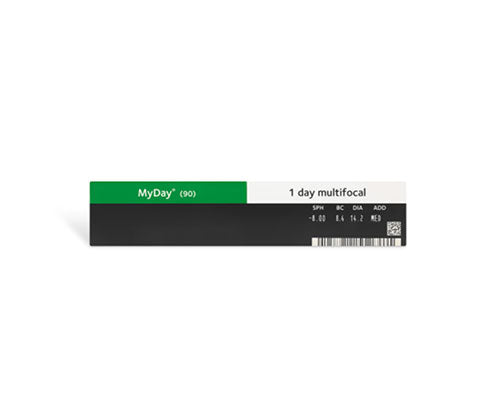 MyDay Multifocal Contact Lenses 90 Pack - Daily Disposable for Presbyopia - Perfect for Reading, Computer Use & Active Lifestyles