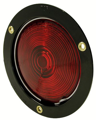 Red Round Stop Turn Tail Lamp - Universal Fit for Cars, Trucks & Motorcycles - Ideal for Night Driving & Safety
