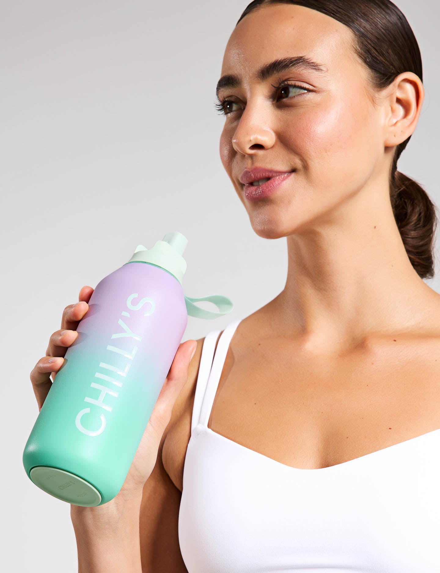 Series 2 Flip Water Bottle 500ml - Leakproof & BPA Free Stainless Steel Water Bottle with Straw Lid - Perfect for Gym, Hiking & Office Use - Morning Haze Color