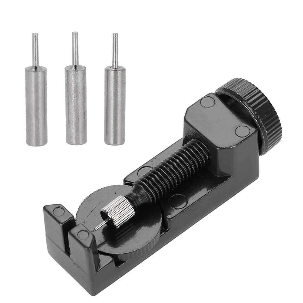 Professional Watch Band Link Pin Remover & Adjuster Tool Kit - DIY Watch Strap Repair Kit for Bracelet Resizing (Black) | Perfect for Watch Repair, Jewelry Making & Home Maintenance