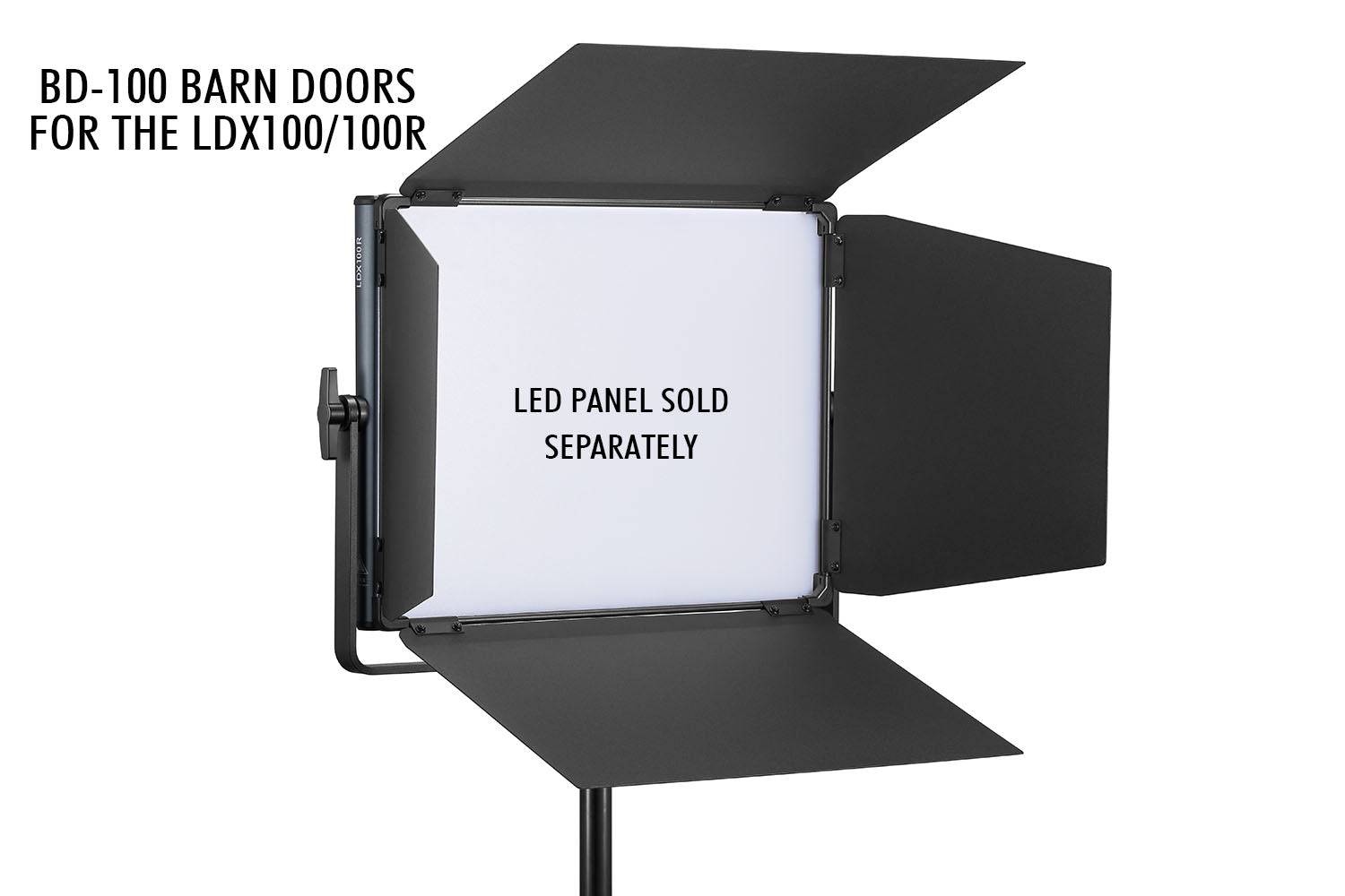 Godox LDX100R LED Light with BD-100 Barn Doors - Professional Studio Lighting for Photography & Videography
