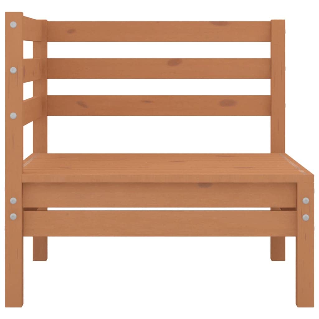 3-Piece Patio Lounge Set - All-Weather Resistant Outdoor Furniture for Terrace, Deck, Balcony, Garden & Lawn - Solid Pinewood in Honey Brown - Perfect for Relaxing, Entertaining & Outdoor Dining