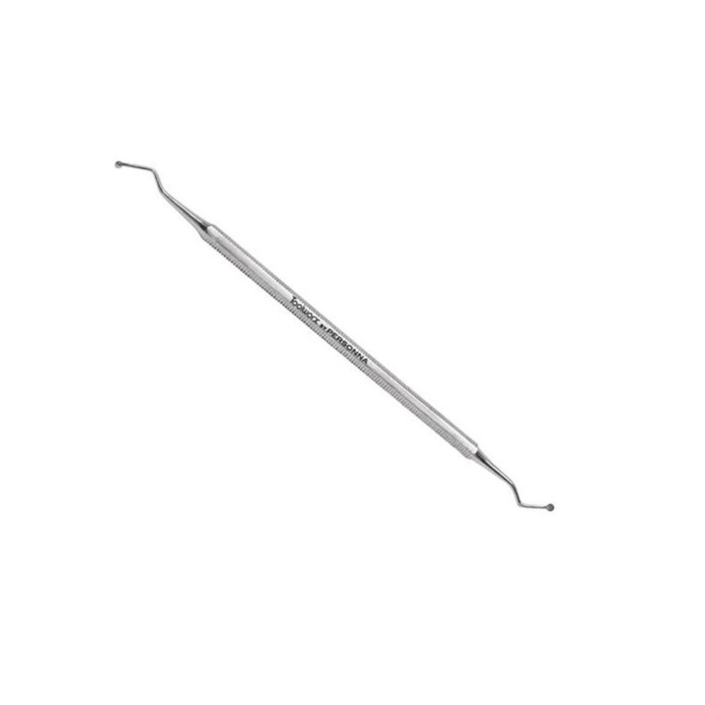 Professional Angled Curette Nail Cleaner Tool - Stainless Steel Cuticle Pusher & Nail Debris Remover for Manicure, Pedicure & At-Home Nail Care