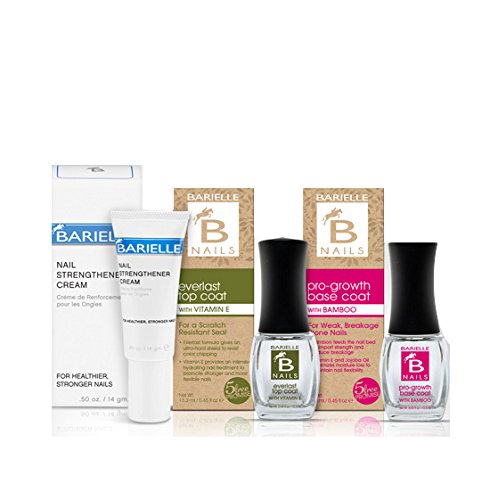Barielle Cover Up 3-Piece Nail Treatment Kit - Strengthener, Base Coat & Top Coat for Healthy Nails | Perfect for Salon-Quality Manicures at Home
