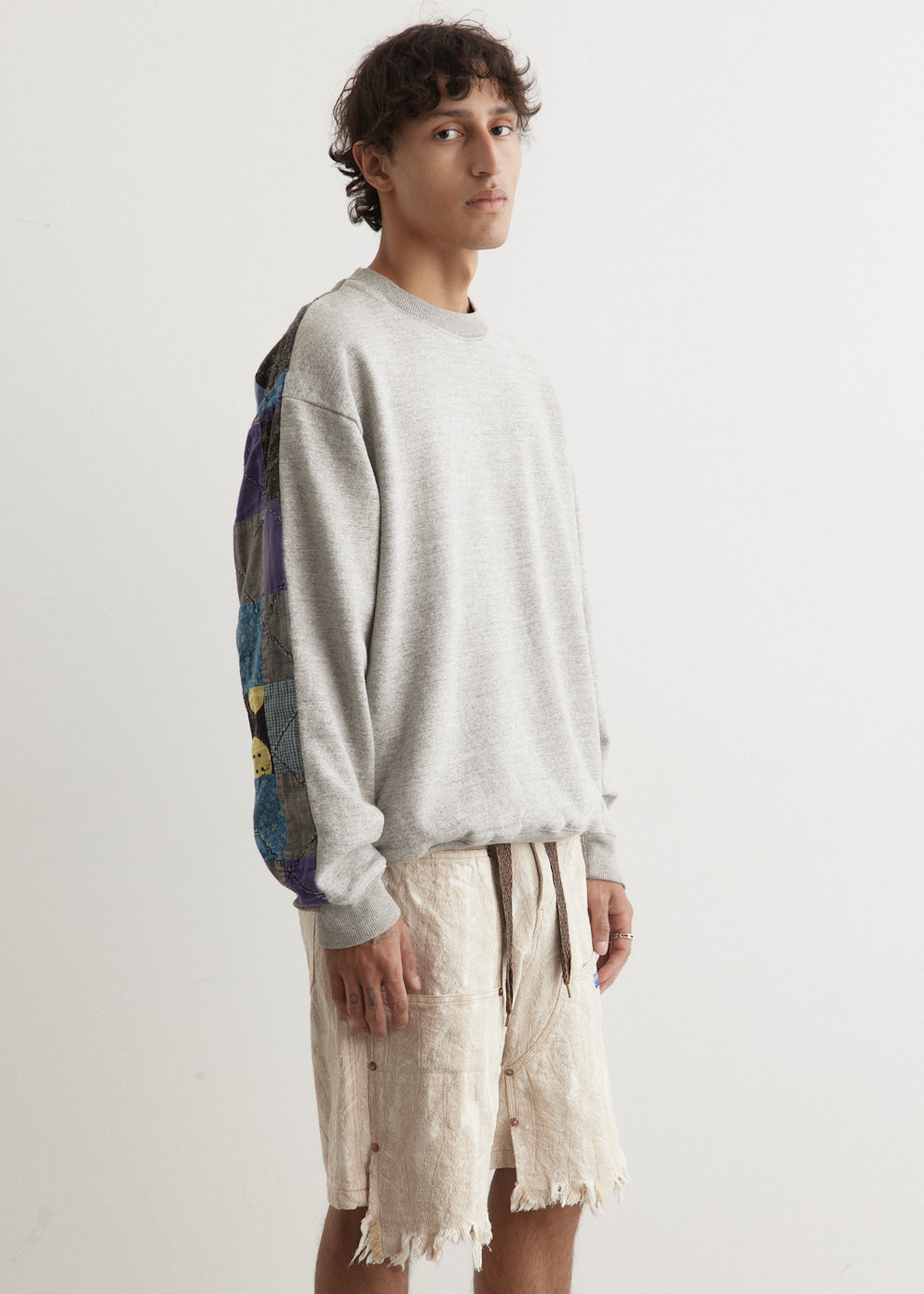 Gradrelle SWT Knit x PROFILE RAINBOWY Quilt 2 Tone Sweater - Stylish Color Block Pullover for Men & Women | Perfect for Casual Outings, Streetwear Fashion & Cozy Winter Days