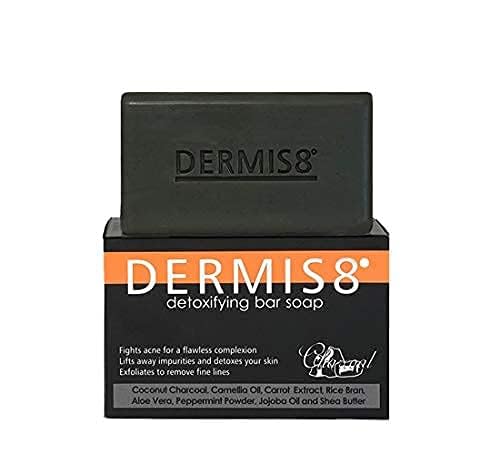 Detoxifying Soap Bar with Coconut Charcoal & Peppermint - 200g Natural Deep Cleansing Face & Body Bar for Acne, Oily Skin & Blackheads - Perfect for Daily Skincare Routine & Spa Days