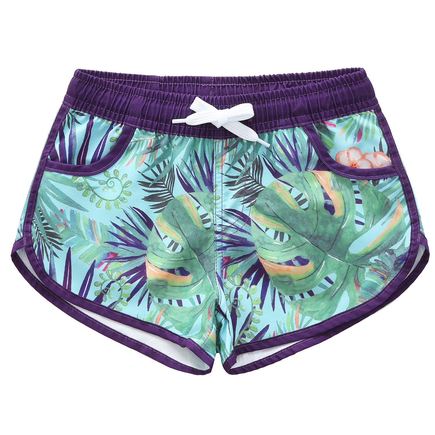 HowJoJo Kids Dinosaur Swim Trunks for Boys - Quick Dry 3D Printed Swim Shorts with UPF 50+ Sun Protection - Perfect for Beach, Pool, and Summer Water Activities