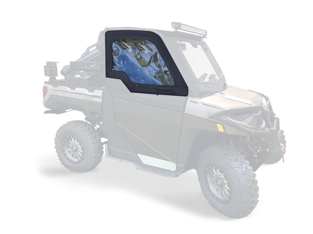 KOLPIN Polaris Ranger 1000/XP 1000 Front Upper Soft Doors - Waterproof ATV UTV Cab Enclosure for All-Weather Protection | Perfect for Off-Roading, Hunting & Farm Work