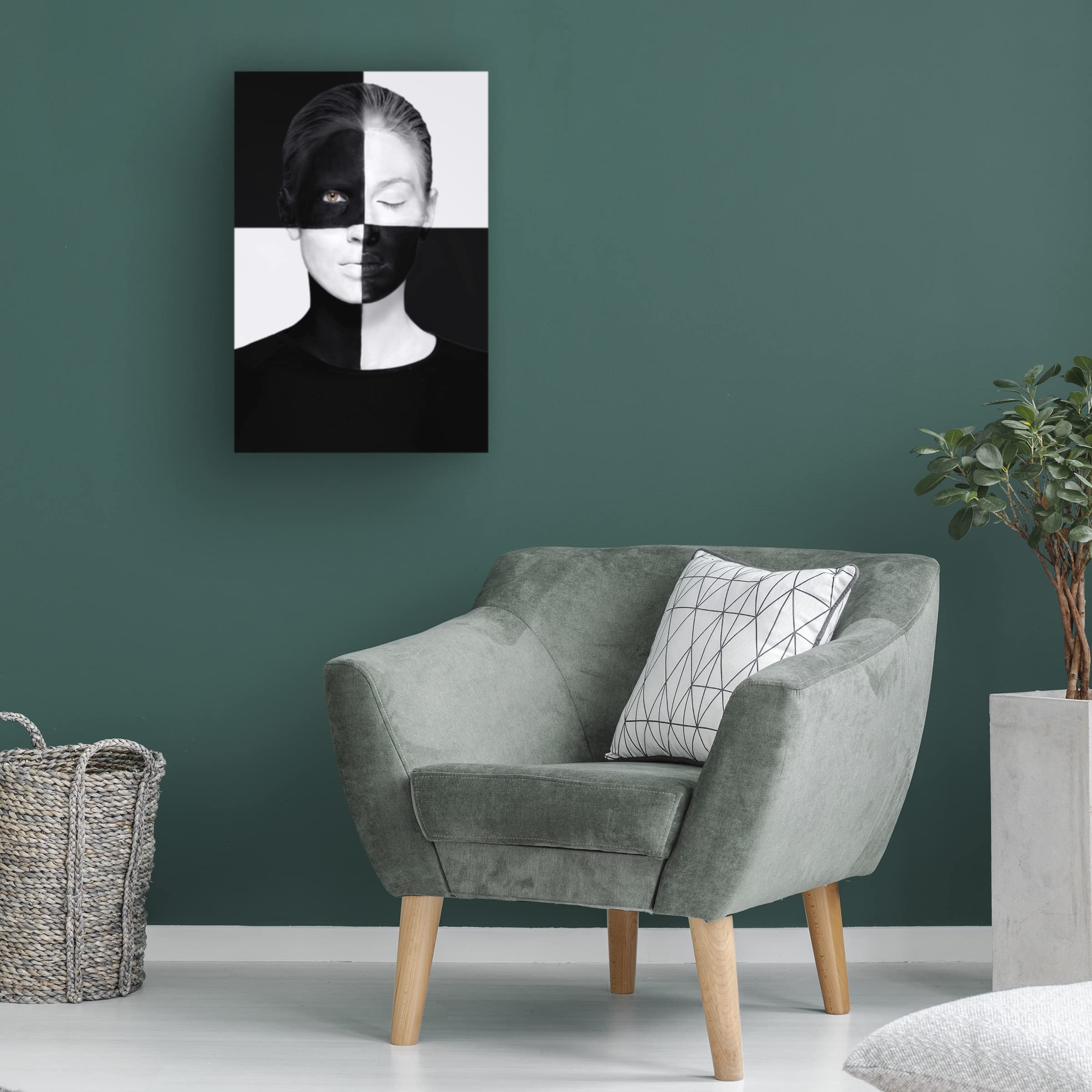 Trademark Fine Art 'Squared' Canvas Wall Art by Tanja Ghirardini - Modern Abstract Painting for Living Room, Bedroom & Office Decor