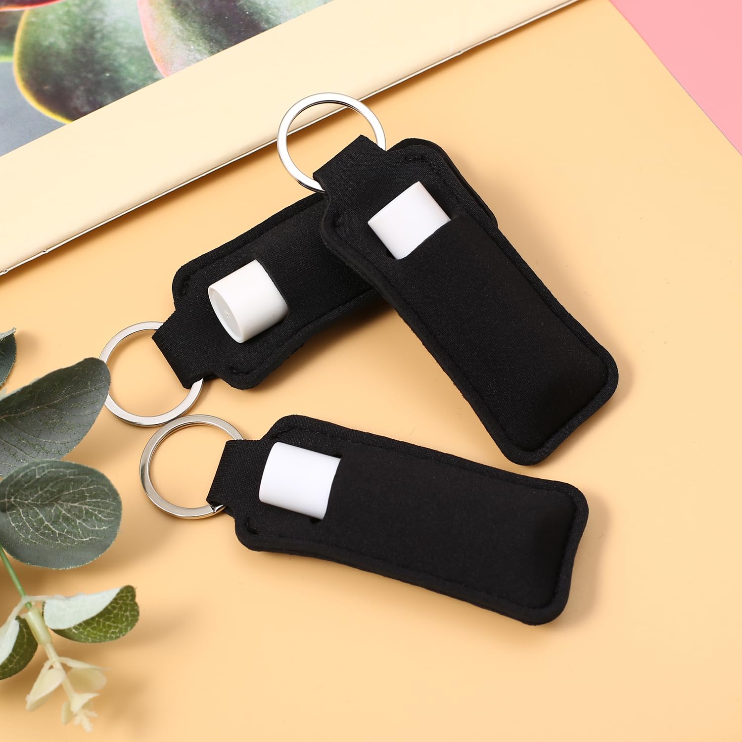 COOKOOKY Cute Lip Balm Keychain Holder with Clip - Chapstick Holder for Keys, Purse, Backpack - Perfect for Travel, Gym, and Everyday Use