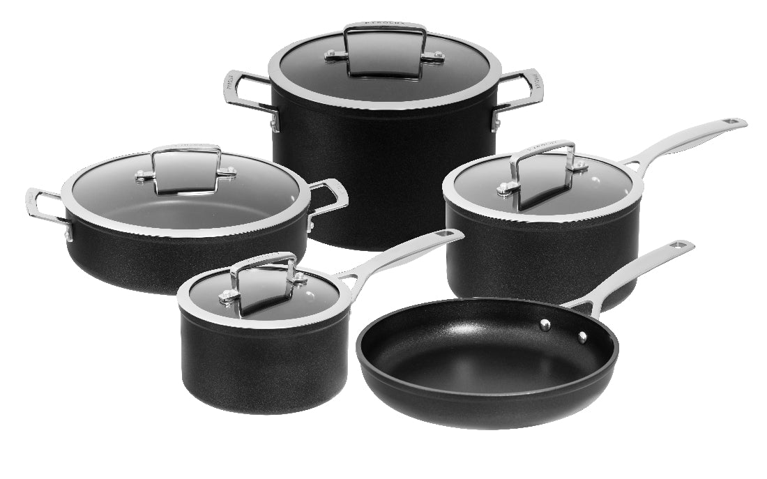 Pyrolux Ignite 5-Piece Nonstick Cookware Set - Pots and Pans for Induction, Gas & Electric Stoves - Perfect for Frying, Sautéing & Boiling in Modern Kitchens