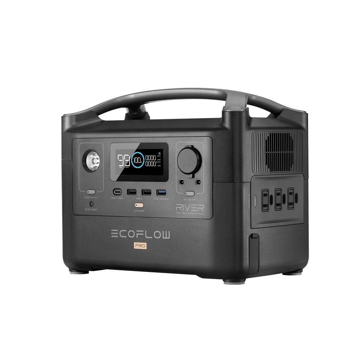 EcoFlow RIVER Pro 720Wh Portable Power Station - Certified Refurbished | Solar Generator for Camping, RV, Emergencies & Off-Grid Power Supply