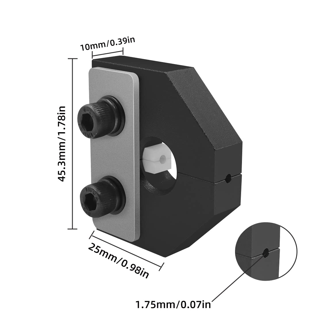 IdeaFormer Filament Welder Connector - 1.75mm 3D Printer Filament Joiner Tool for Repairing Broken PLA/ABS Filaments | Compatible with Most 3D Printers | Essential 3D Printing Accessories (Black) | Perfect for Home DIY Projects & Professional 3D Printing Workshops