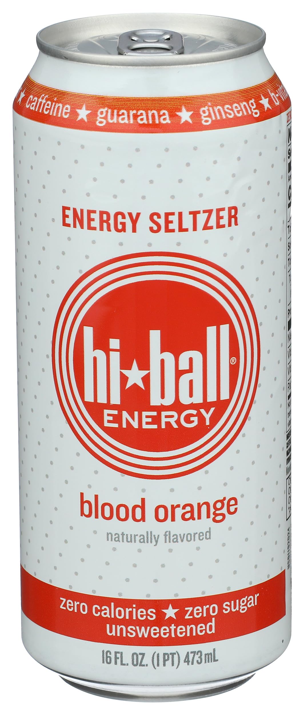 HIBALL ENERGY Blood Orange Energy Seltzer - 12 Pack, 16 Fl Oz Cans | Low Calorie, Sugar-Free Carbonated Energy Drink | Perfect for Workouts, Office & Outdoor Adventures